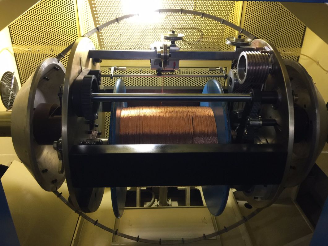 0.03-0.64mm Copper Wire Cable Conductor Making Winding Stranding Buncher Machine