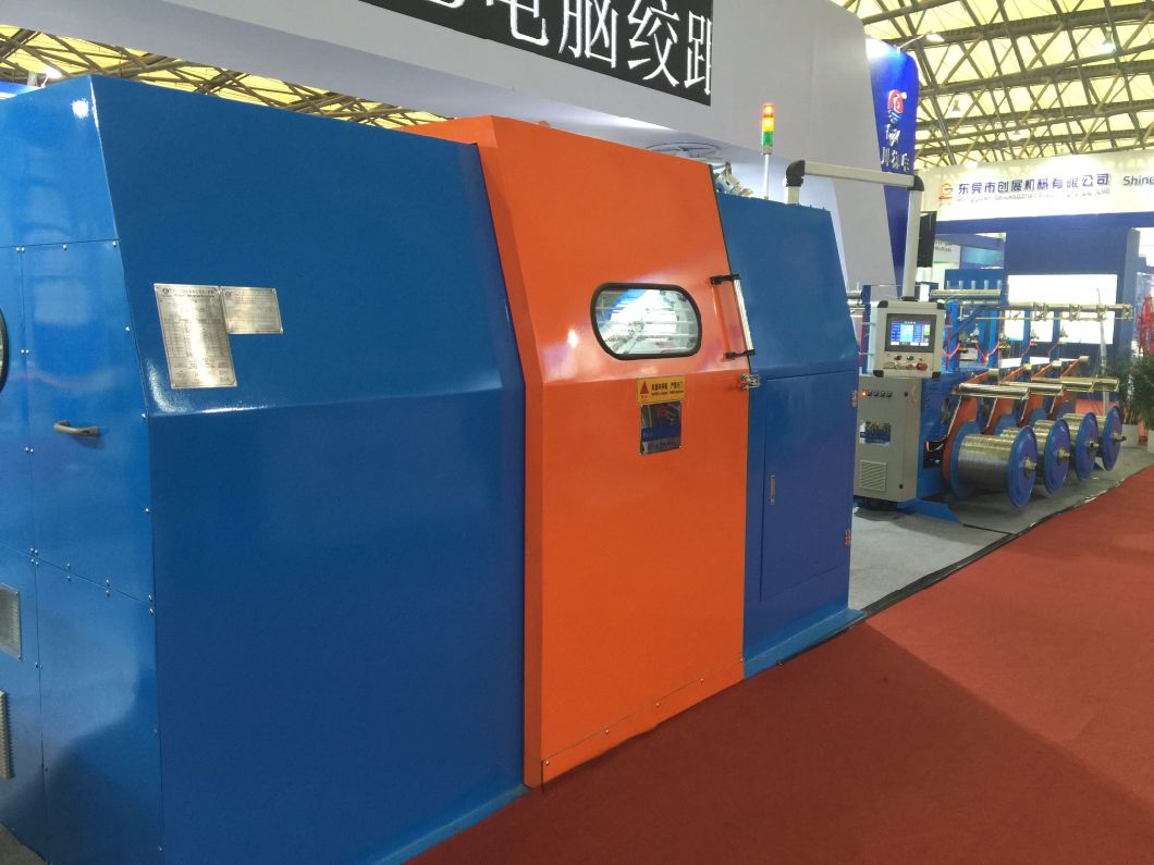 FC-500b Bare Copper Wire 0.05-1.72mm Twister Winding Cable Wire Making Bunching Stranding Machine