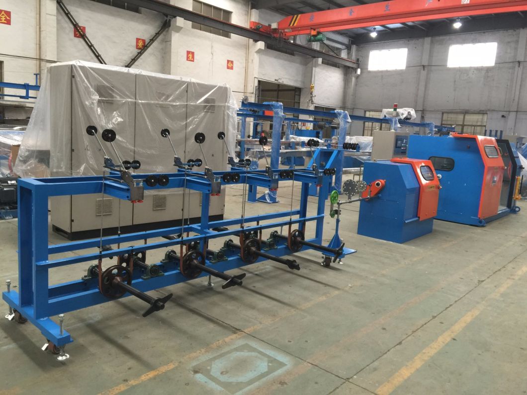 Electrical Cable Wire 0.05-6.0mm Double Twisting, Winding Stranding Bunching Extruder Extrusion Making Machine