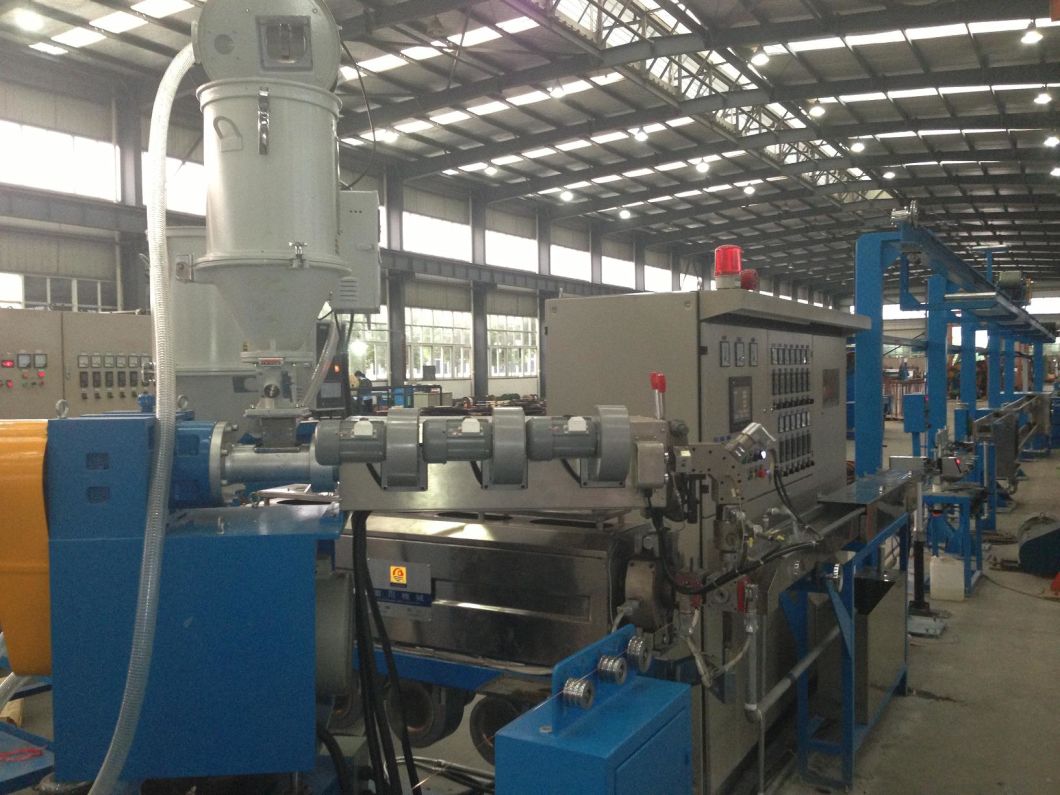 PVC PP PE TPU Insulated Core Wire Extruder Extrusion Winding Double Twisting Machine