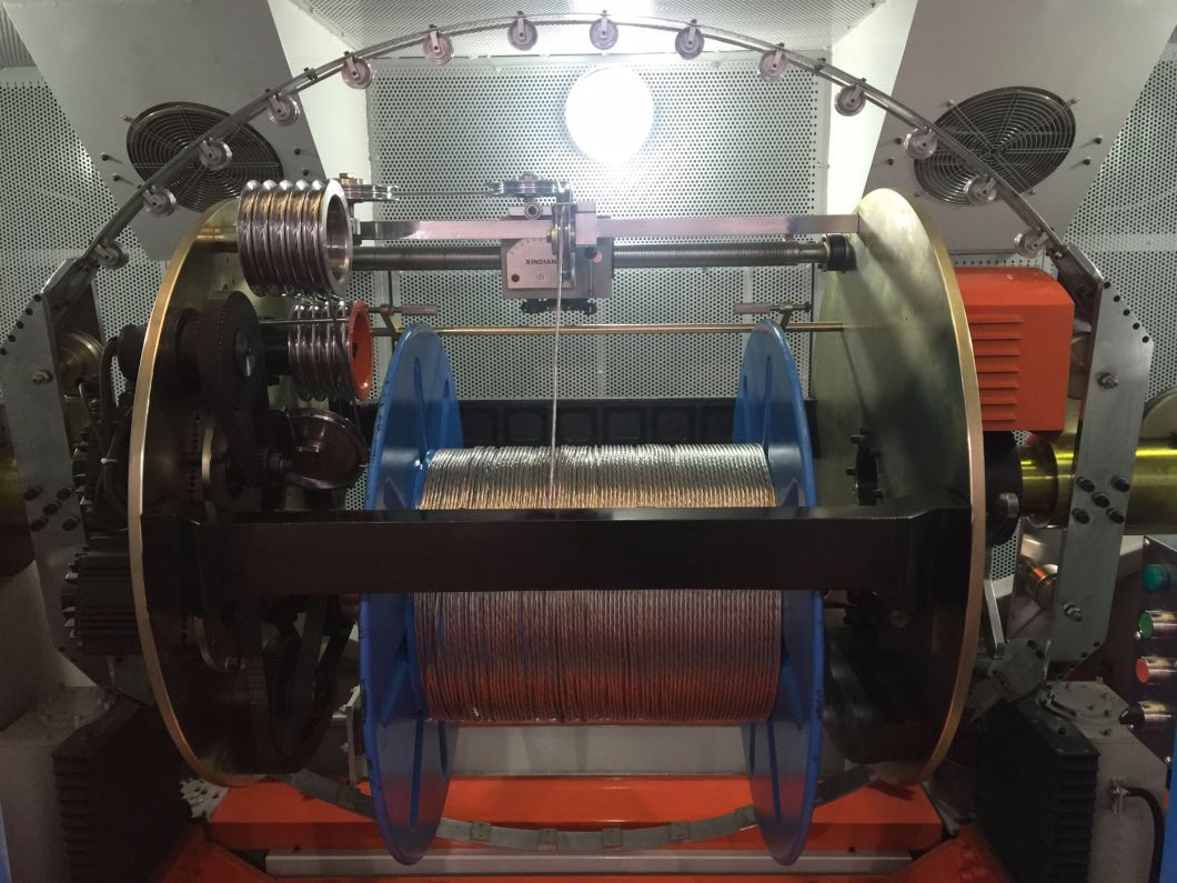 0.05-2.14mm Bare Copper Conductor Wire Making Cable Core Wire Twisting Bunching Bunchers Machine