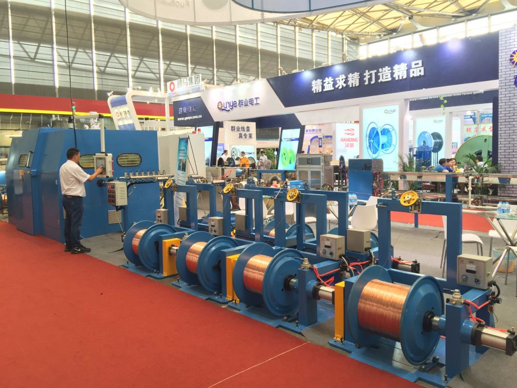 Cable Bare Copper Wire Twisting Stranding Bunching Twist Cable Extrusion Extruder Electrical Machinery Drawing Machine