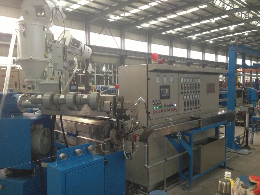 PVC PP PE TPU Insulated Core Wire Extruder Extrusion Winding Double Twisting Machine