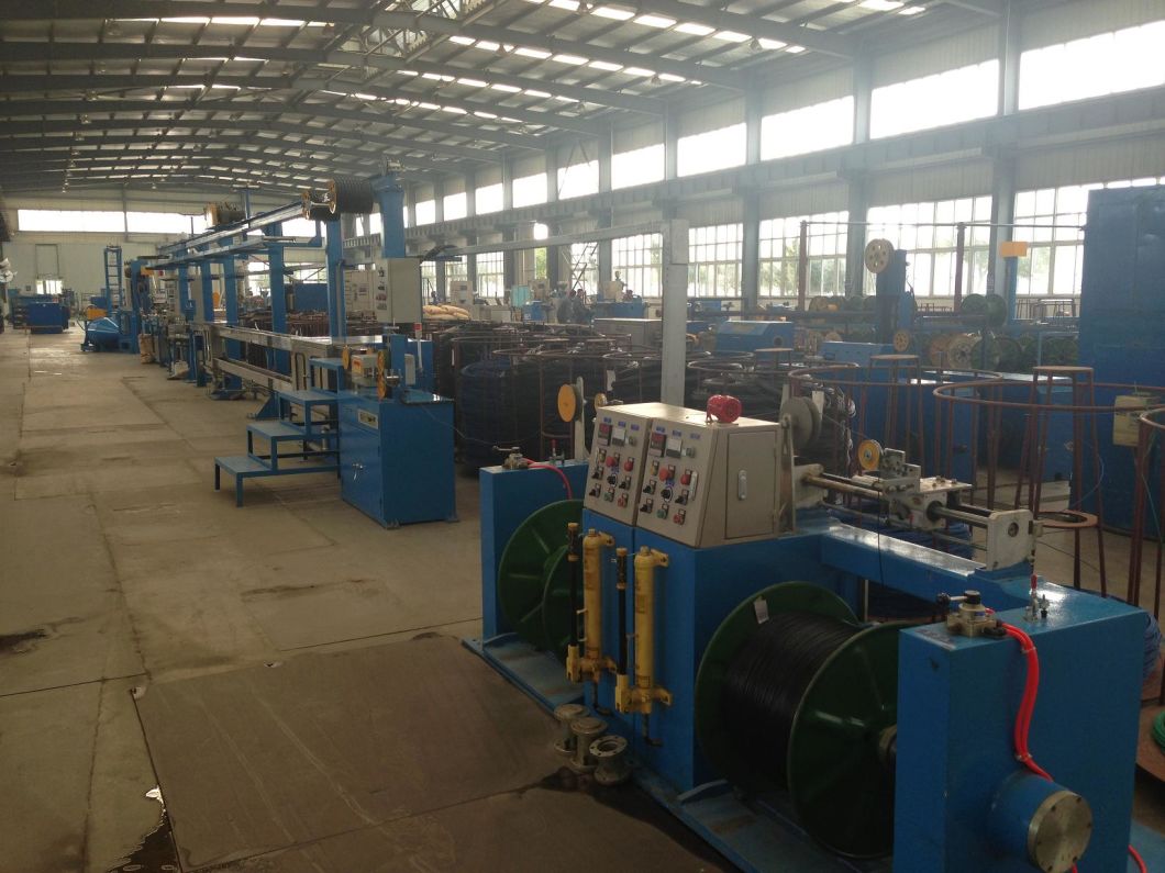 PVC PP PE TPU Insulated Core Wire Extruder Extrusion Winding Double Twisting Machine