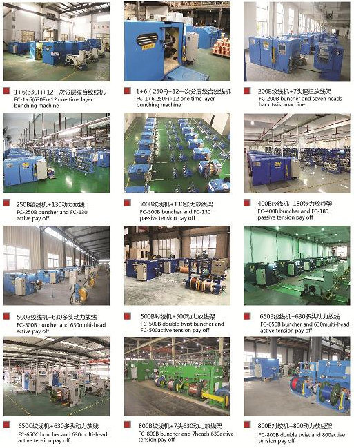 Fuchuan Wire Twisting Bunching Buncher Machine, LAN Cable Double Twisting Strander Stranding Machine