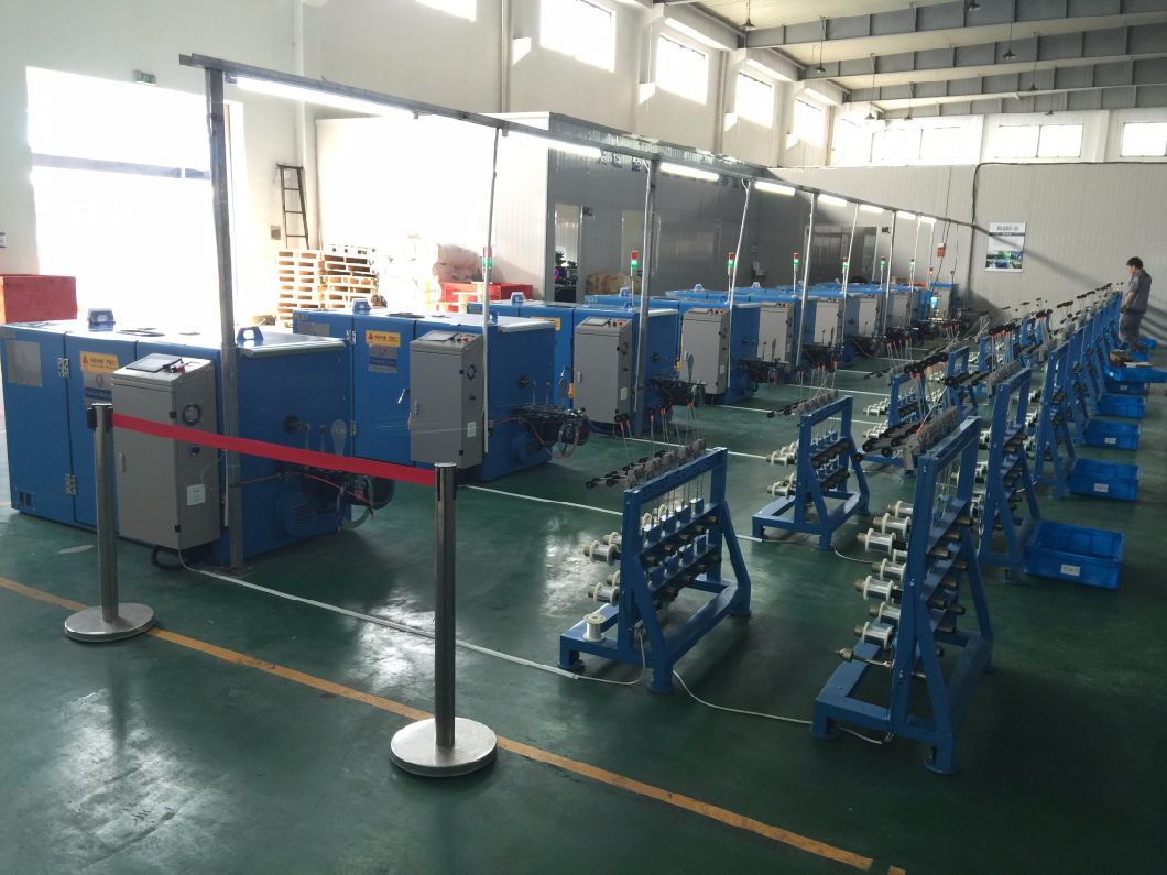 0.03-1.72mm Copper Wire Buncher Stranding Twisting Winding Plastic Making Extrusion Machine