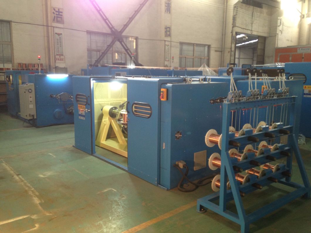 China Best Quality Copper Cable Wire Twist Buncher Stranding Bunching Winding Drawing Annealing Twisting Extrusion Machine