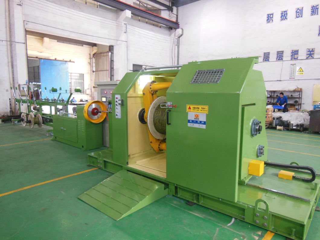 Copper Conductor Electric Wire 0.05-2.52mm Double Twisting Coiling Bunching Buncher Extrusion Extruder Wire Making Machine