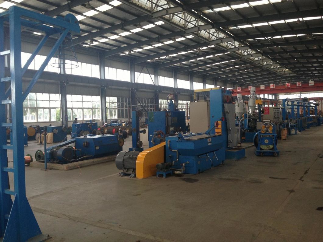 PVC PP PE TPU Insulated Core Wire Extruder Extrusion Winding Double Twisting Machine