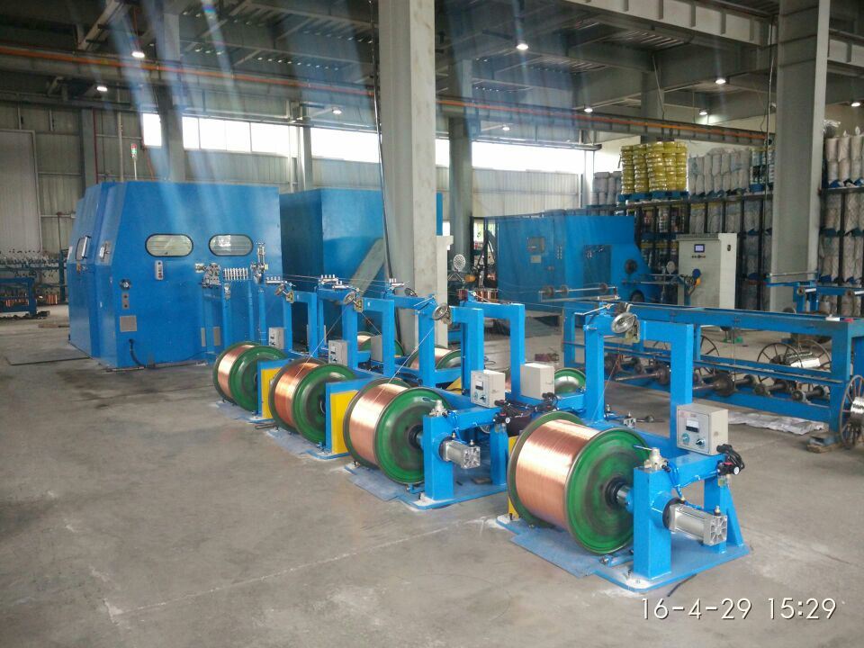 BV, Rvv, Bare Copper Wire, Alloy Aluminum Wire Double Twisting Bunching Stranding Extrusion Machine