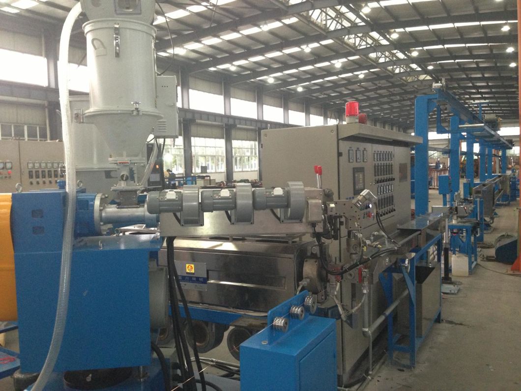 PVC PP PE TPU Insulated Core Wire Extruder Extrusion Winding Double Twisting Machine