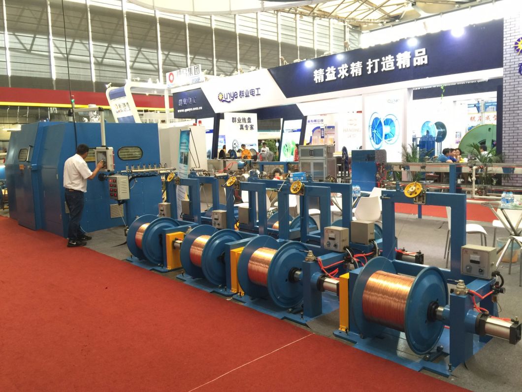 Bare Copper Wire CCA Wire High Speed Bunching Buncher Twister Twisting Extrusion Extruder Coiler Coiling Machine