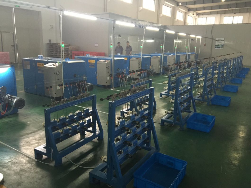 Tinned Wire, 0.04-2.52mm Conductor Copper Cable Wire Stranding Winding Twist Bunching Buncher Extrusion Extruder Machine