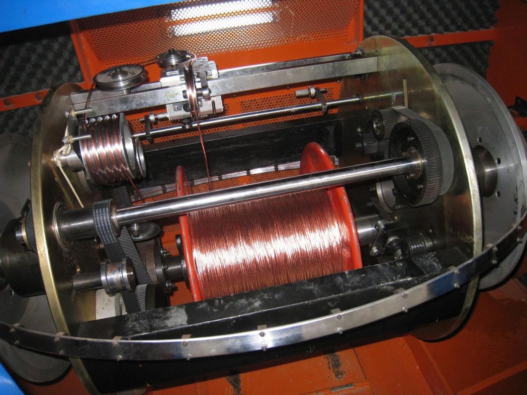 0.03-0.64mm Copper Core Wire and Cable Double Twist Winding Making Enamelling Twisting Bunching Machine