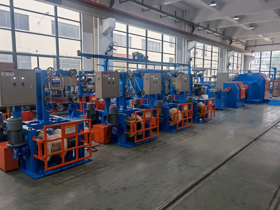 Copper Wire 0.03-1.32mm Single Twist, Double Twisting Twist Extrusion Wire Making Bunching Machine