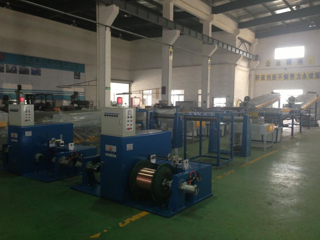 0.04-0.64mm Copper Wire Annealing Tin Strander Buncher Extruder Making Winding Cable Machine