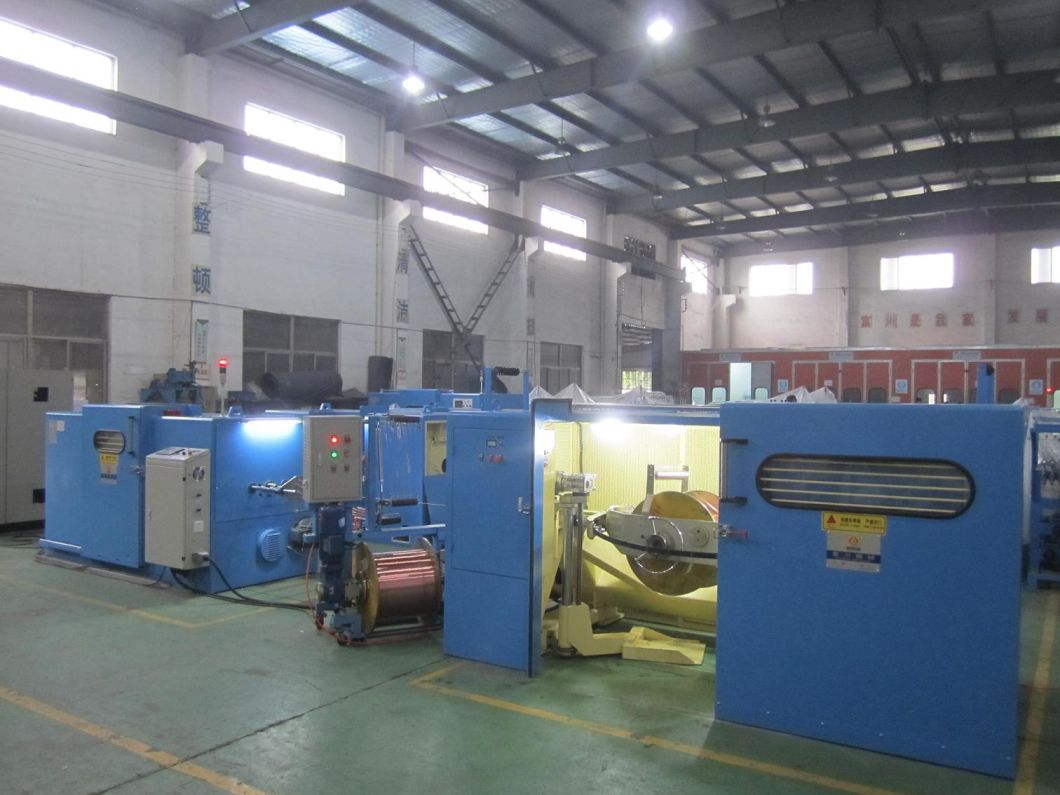 Bare Copper Cable Wire Twister Bunching Twisting Stranding Winding Extrusion Extruder Drawing Coiling Recycling Making Tubular Cutting Machine