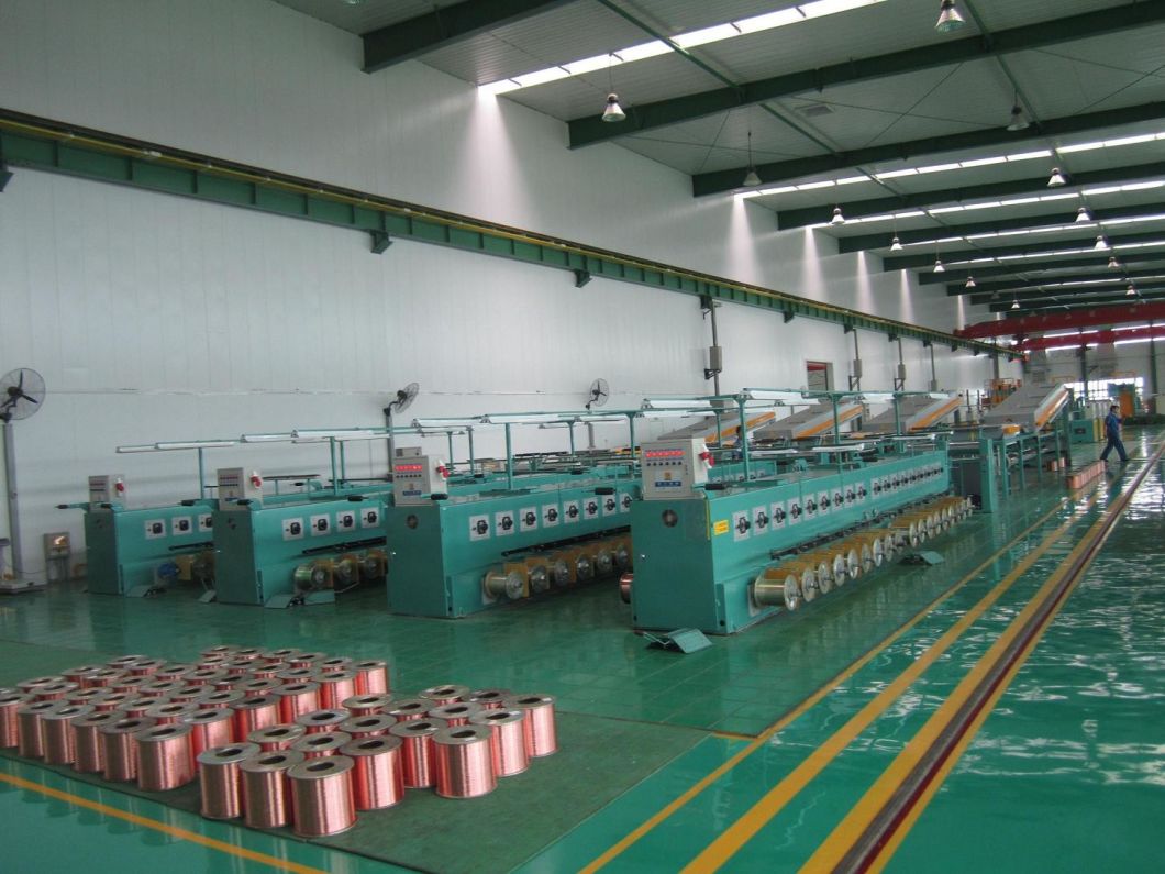 0.03-0.64mm Electrical Alloy Copper Wire Annealing Tinning Making Extrusion Bunching Machine