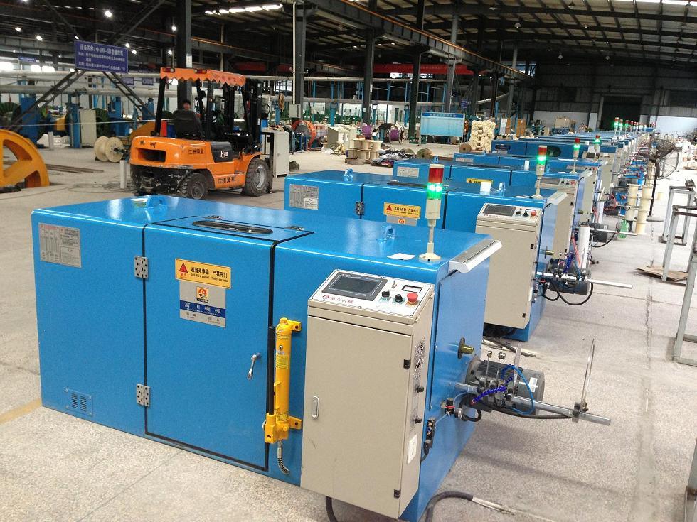 0.03-1.72mm Copper Wire Buncher Stranding Twisting Winding Plastic Making Extrusion Machine