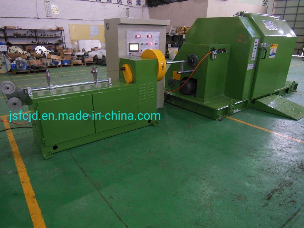 Bare Copper Wire Making Bunchers PLC Control 0.05-0.64mm Wire Single Twister Double Twisting Machine