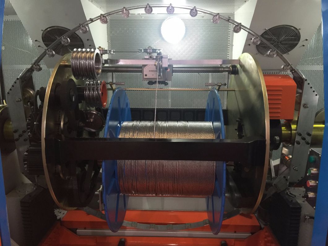 0.05-2.14mm Bare Copper Conductor Wire Making Cable Core Wire Twisting Bunching Bunchers Machine