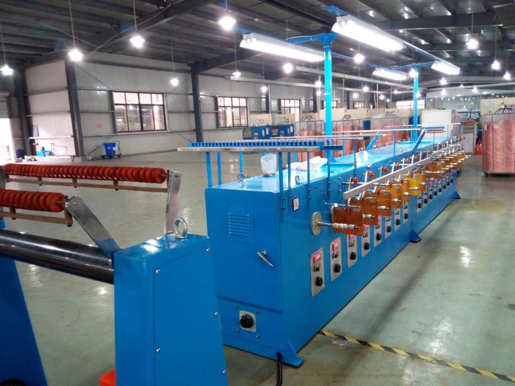 0.03-0.64mm Copper Alloy Wire Annealing Tinning Bunching Buncher Stranding Coiling Machine