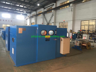 Copper Cable Electrical Core Wire Twising Twister Buncher 0.38-1.7mm Wire Bunching Winding Drawing Machine 1.0-16sqplc Control Computer Operate Strander Machine