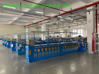 0.03-0.64mm Electrical Alloy Copper Wire Annealing Tinning Making Extrusion Bunching Machine