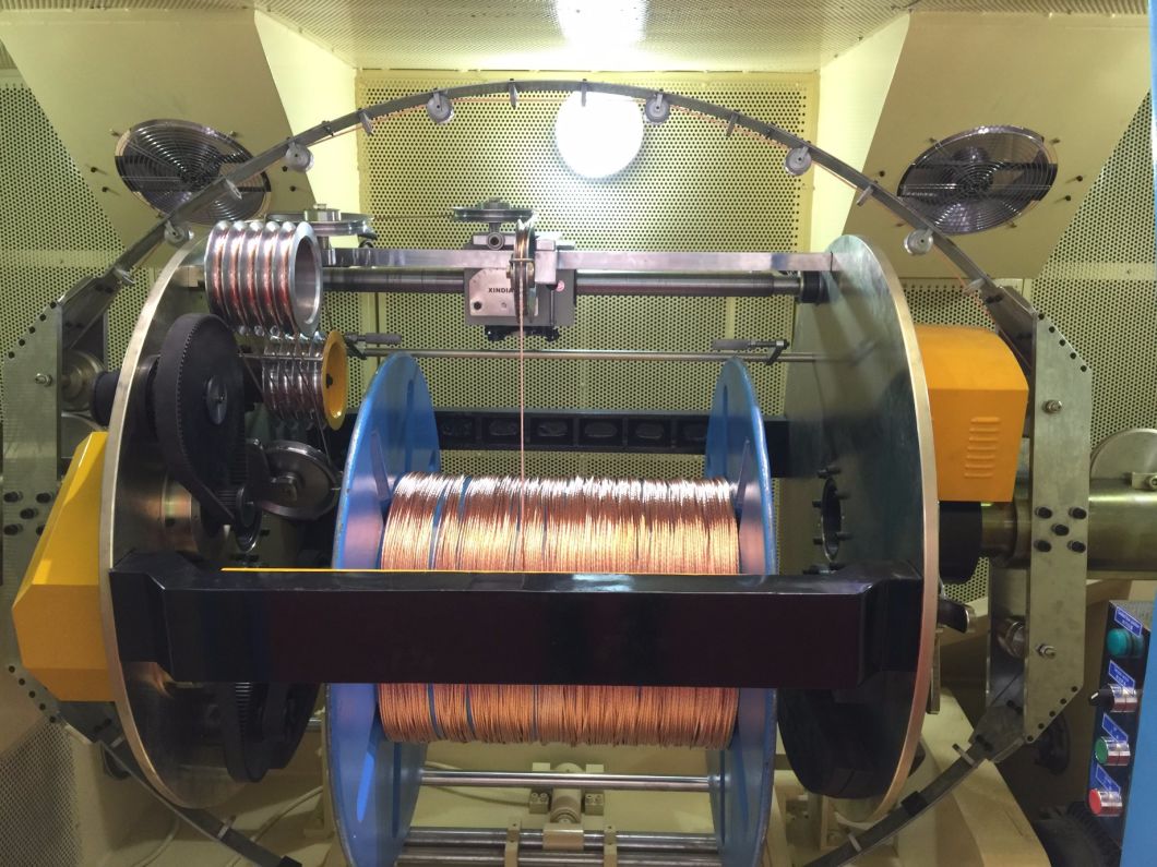 Copper Cable Wire 0.15-1.70mm, Core Wires Double Twister Winding Machinery Drawing Bunching Twisting Machine