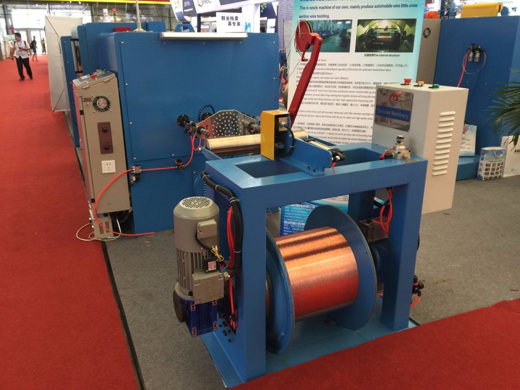 Electrical Cable Copper Tinned Wire 0.05-0.64mm Stranding Bunching Twisting Twister Bunchers Machine