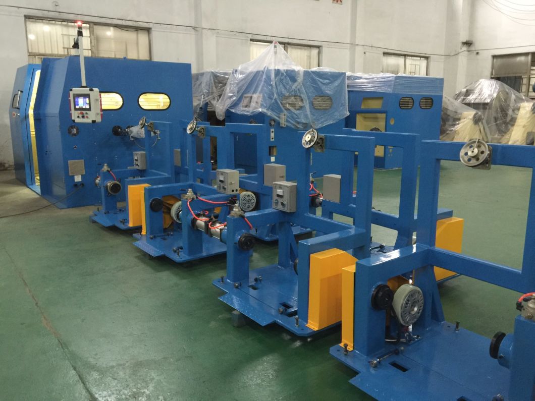 Bare Copper Core Cable Wire Twisting Bunching Stranding Annealing Winding Machine Machinery