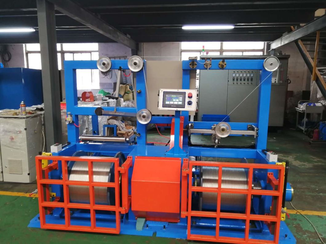 Cable Copper Wire Rewinding Winding Bunching Extrusion Extruder Buncher Drawing Coiling Making Electrical Machinery Machine