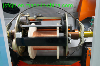 PLC Control Electrical Core Cable Copper Wire 0.08-0.64mm Winding Making Twisting Extrusion Bunching Machine