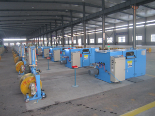 Fuchuan Standard Double Copper Wire Twisting Strander Machine / Bunching Buncher Diameter 630mm Touch Screen Operation Buncher Bunching Wire Machine