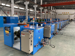 Cable Copper Conductor Insulated Steel Wire Winding Twisting Enamelling Bunching Machine