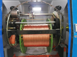 High Speed Copper Wire, Electrical Cable Wire, Winding Cutting Extrusion Extruder Extrusion Coiling Cutting Bunching Buncher Double Twister Twisting Tubemachine