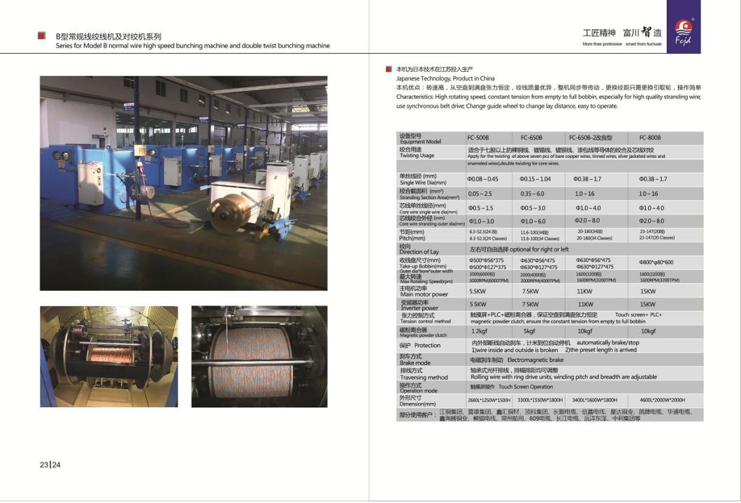 3000rpm PLC Control Pitch High Speed Bunching Machine Buncher Twisting Machine for 630mm Bobbin Machine