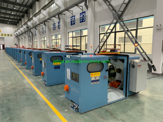 Bare Copper Wire Winding Buncher 0.08-1.7mm Tinned Wire PLC Pitch Control Stranding Twisting Machine