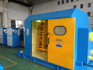 Fuchuan Cantilever Cable Twisting Bunching Buncher Stranding Strander Machine with Centre Coil Tapping 1000 Bobbin