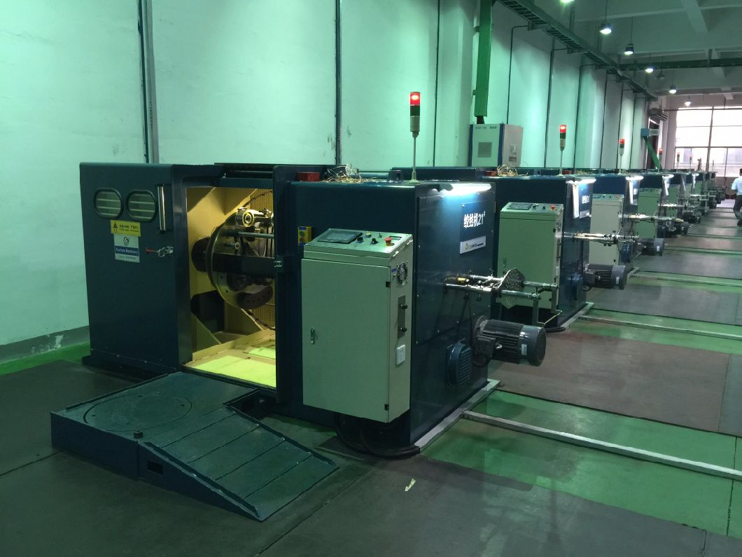 PLC Pitch Touchscreen Control 0.35-6.0sq mm Copper Wire Twister Buncher Bunching Machine Winding Drawing Extruder Machine