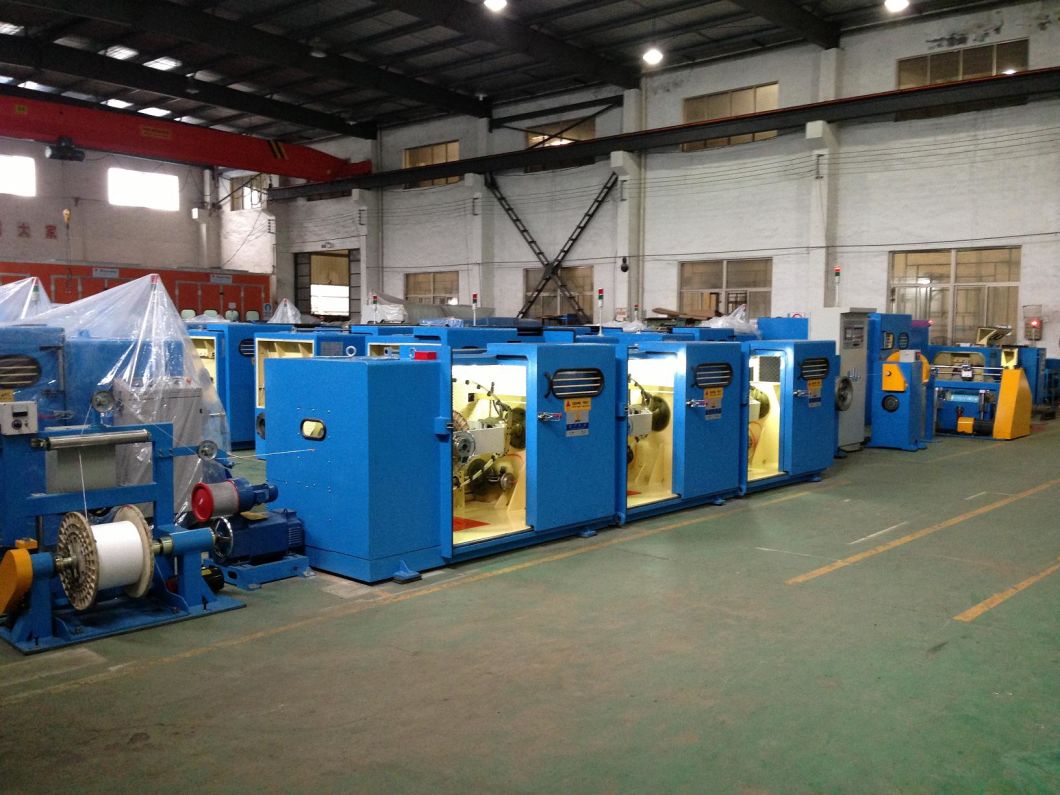 0.04-0.64mm Copper Cable Wire Bunchers Twisting Bunching Stranding Extrusion Annealer Machine