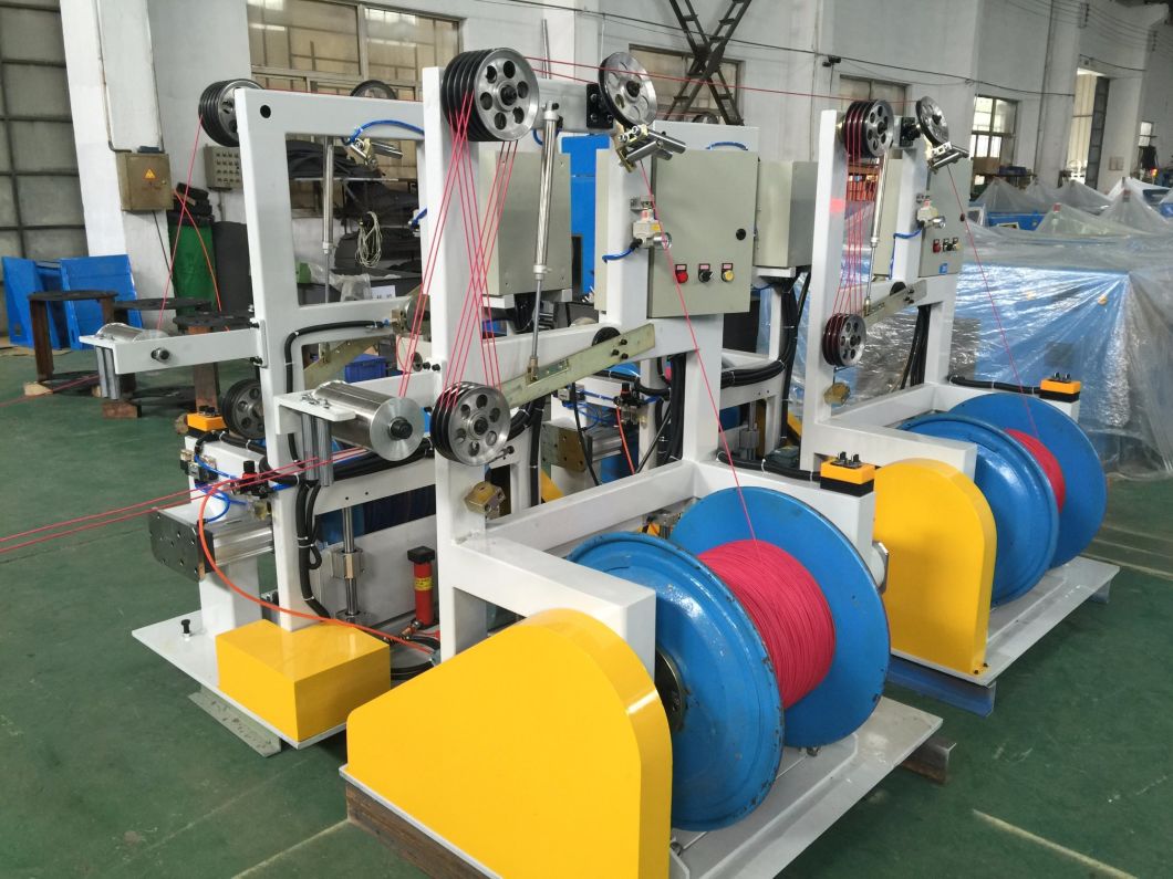Bare Copper Wire One Time Double Cable Wire Cutting Winding Twist Twisting Twister Extrusion Machine