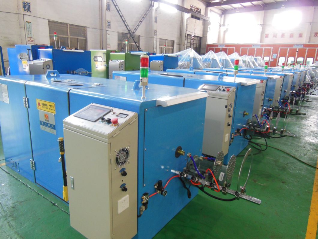Tinned Copper Wire 0.03-1.72mm Bunching Stranding Twister Buncher Machinery Machine with Touch Screen Operation