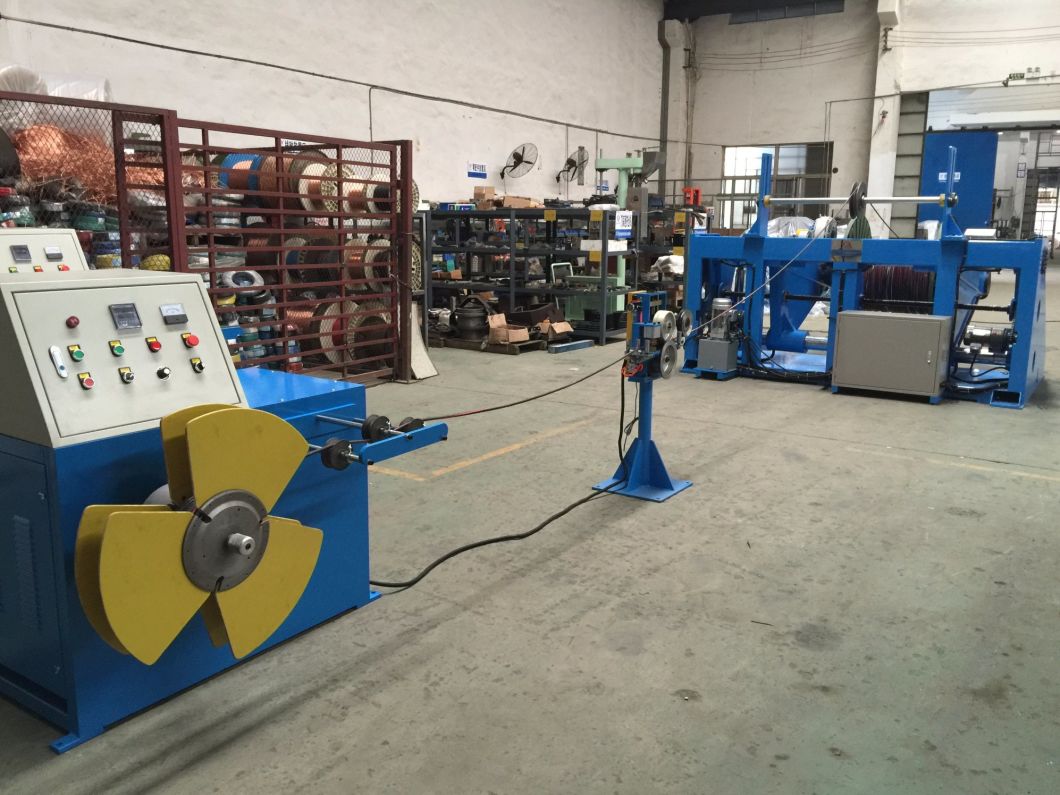 0.03-0.64mm Core Cable Copper Wire Extrusion Bunching Buncher Knob Control PLC Pitch Machine