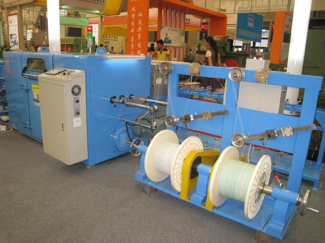 High Quality Copper Wire 0.03-0.64mm Electrical Cable Plastic Cutting Extrusion Making Extruder Bunching Buncher Machine